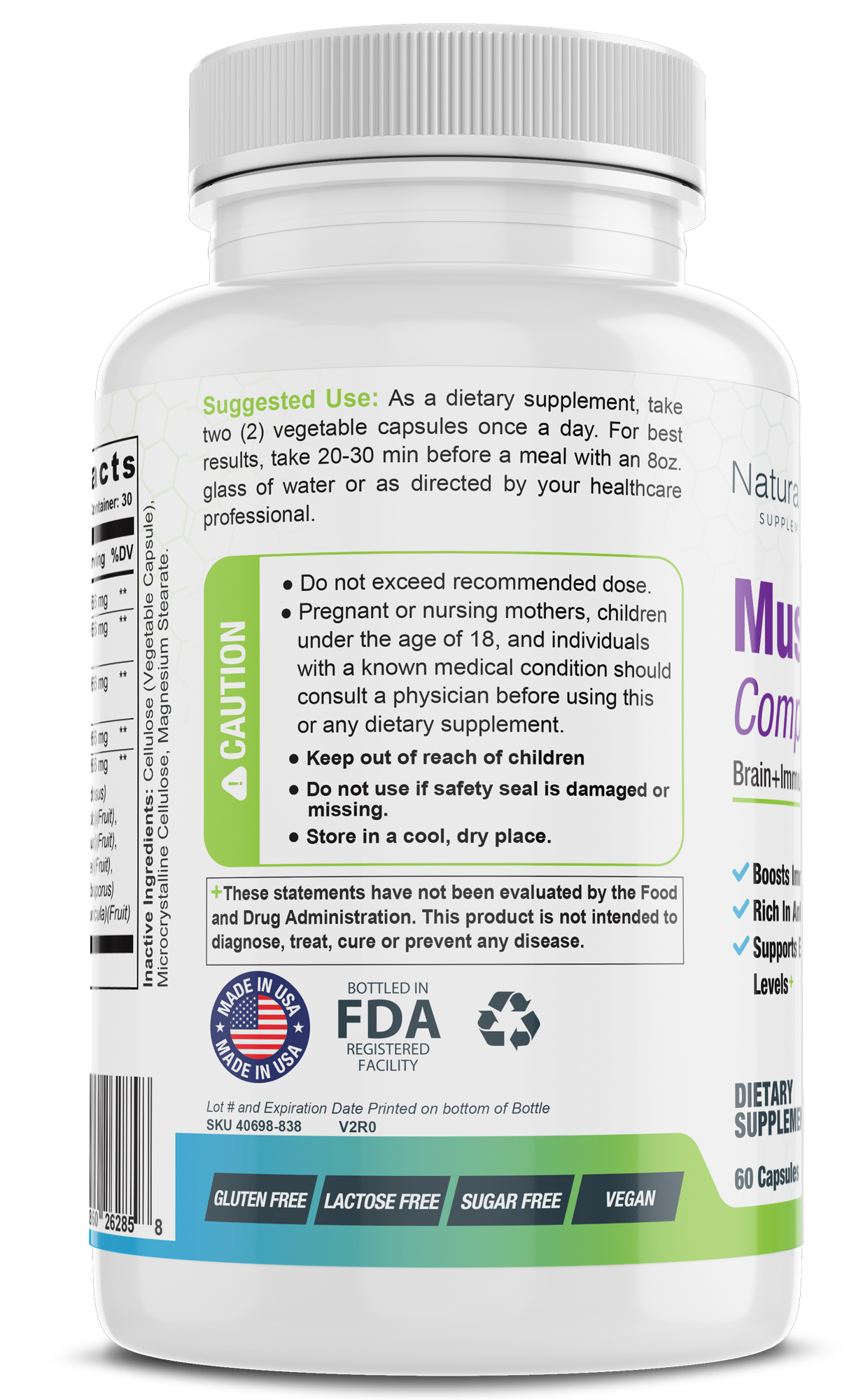 Mushroom Complex - Brain + Immune Support