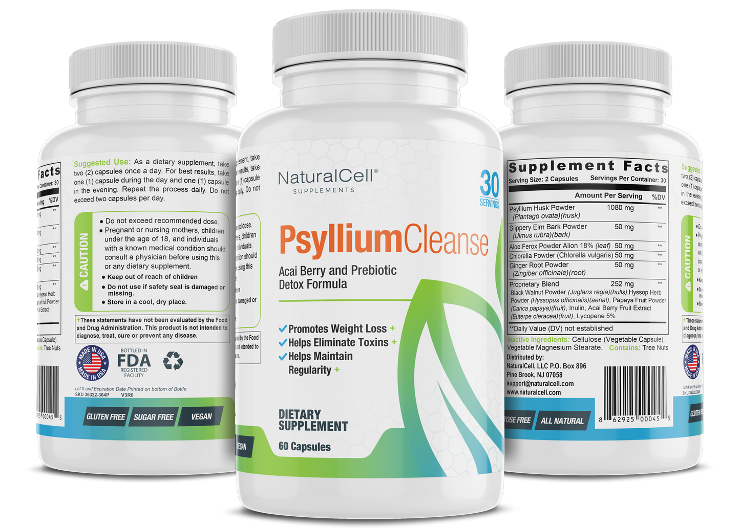 Psyllium Cleanse - Prebiotic Detox Formula