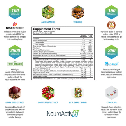 NeuroActiv6 - Brain Superfood Formula